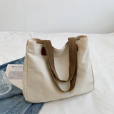 Autumn Large Capacity Lady's Canvas Shoulder Bag