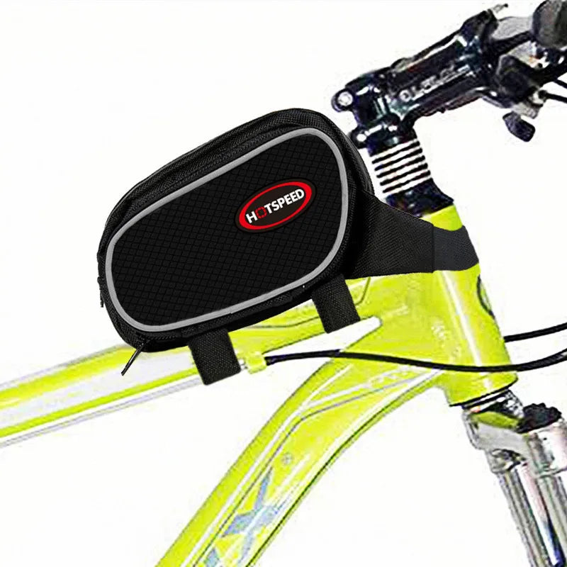 Mountain Bike Front Pack Extendable Tube Bag