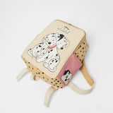 Dog Cotton Canvas Children's Backpack for Kids Boys Girls