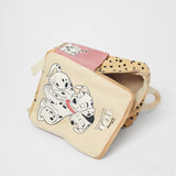 Dog Cotton Canvas Children's Backpack for Kids Boys Girls