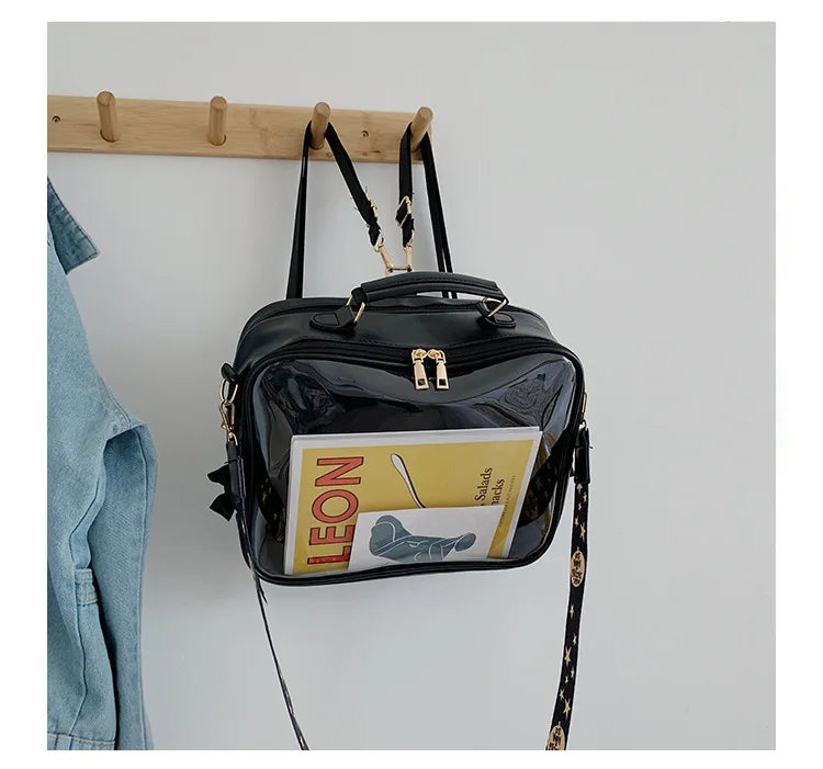 Clear Front Pocket Ita Bag Backpack for Girls