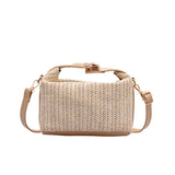 Bohemian Style Straw Woven Shoulder Bag for Women