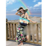 Boho Starfish Straw Shoulder Bag
