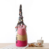 Boho Starfish Straw Shoulder Bag