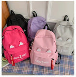 Cat Ears Girls Backpack Kids School Bag Boys Mochila Escolar Cartable Enfant