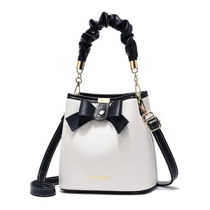 Bow Bucket Bag Large Capacity Shoulder Bag