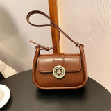 Female Crossbody Leather Bag Underarm Satchels