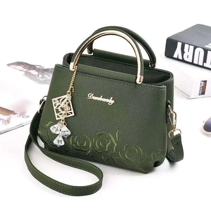 Embroidered Shoulder Bag Autumn High Messenger Handbag