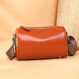 Vintage Leather Sling Messenger Bag for Women