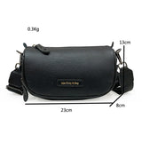 Women's Leather Saddle Shoulder Bag Vintage Messenger Tote