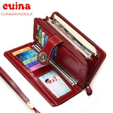 Women Clutch Leather Wallet Long Zipper Purse For Iphone