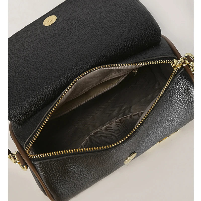 Leather Sling Handbag Vintage Tote Lady Shoulder Messenger Bag