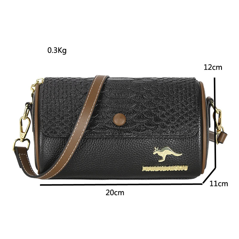 Leather Sling Handbag Vintage Tote Lady Shoulder Messenger Bag