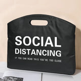 Briefcase Office Document Material Storage Bag Text Printed Business Laptop