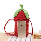 British Strawberry Woven Bag Rural Beach Straw Bag