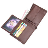 Men's Cow Leather Short Wallet High Quality Cash Clutch