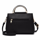 Women Saffiano Handbag Flowers Shoulder Messenger Bags Large Capacity