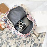Butterfly Print Schoolbag Women Backpack Casual Oxford College Lady Laptop Bag