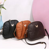 Butterfly Embroidery Shoulder Bag Women's Crossbody