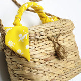 Calabash Scarf Straw Bag Women Messenger Hand Woven