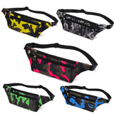 Dark Grain Camo Bum Bag Canvas Fanny Pack