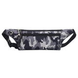 Dark Grain Camo Bum Bag Canvas Fanny Pack Waist Hip Belt Purse
