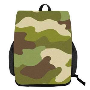Camouflage Style Student Schoolbag Creative Change Piece Bundle Bag Polyester La