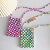 Colorful Crossbody Beaded Bags for Women Purses