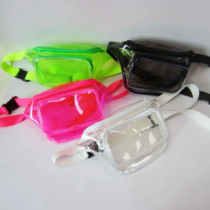 Candy PVC Women's Waist Bag Outdoor Sports Chest Bag