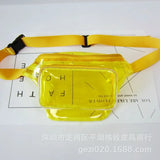 Candy PVC Women's Waist Bag Outdoor Sports Chest Bag