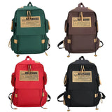 Canvas Backpack Large-Capacity Travel Computer School Bag Couple Preppy Style