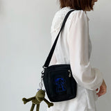 Japanese Style Canvas Messenger Bag for Women