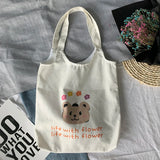 Canvas Bag Women's Shoulder Bag Fresh Literary Female Student Cloth Bag