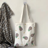 Canvas Shoulder Handbag Japanese Style Fruit Lightweight Cloth Bag