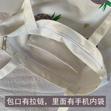 Canvas Shoulder Handbag Japanese Style Fruit Lightweight Cloth Bag