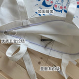 Canvas Bag Women's Single Shoulder Handbag Japanese Cartoon
