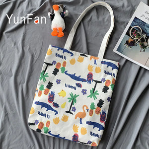 Cartoon Harajuku Canvas Shoulder Bag