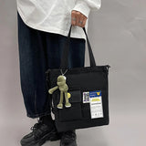 Canvas Bags Female Student Handbags Book Bags Style Large-capacity Messenger Bag