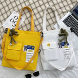 Canvas Bags Female Student Handbags Book Bags Style Large-capacity Messenger Bag