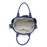 Women's Canvas Shoulder Bag Large Tote Shopper Handbag Solid Color