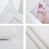 Canvas Strawberry Letter Print Large Shoulder Bag