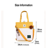 Canvas Crossbody Bags for Women Large Capacity Schoolbag