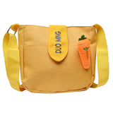 Canvas Diagonal Cross Bag Large Capacity Solid Women Messenger Bags