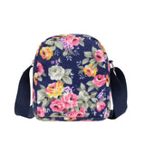 Canvas Diagonal Women's Shoulder Bags Floral Cloth Bags