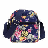 Canvas Diagonal Women's Shoulder Bags Floral Cloth Bags