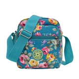 Canvas Diagonal Women's Shoulder Bags Floral Cloth Bags