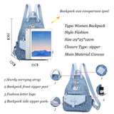 Canvas School Backpack for Teenage Girls