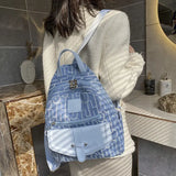 Canvas School Backpack for Teenage Girls