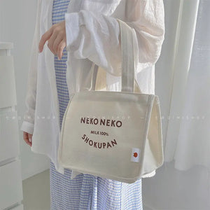 Canvas Lunch Bag Lunch Box Picnic Dinner Container Reusable Food Storage Bags
