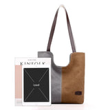 Canvas Retro Ladies Shoulder Bag Art Stitching Vintage Women Handbags